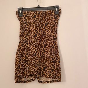 Fashion Nova Leopard Print Romper
